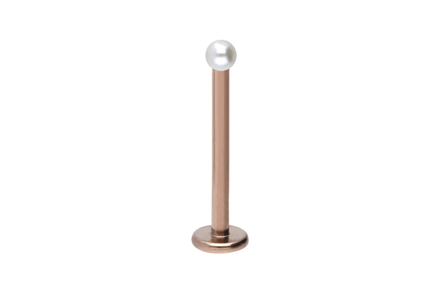 Chirurgenstahl Labret Piercing SYNTHETISCHE PERLE